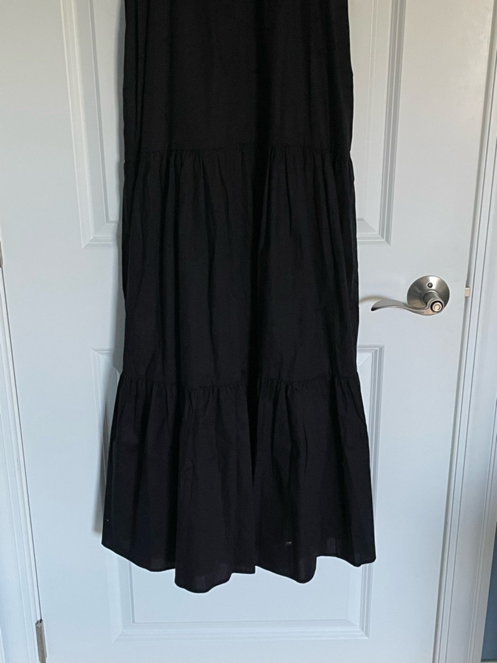 WAYF Women's Black Plaza Cut Out Tiered Maxi Dress Size Small 54424 - Picture 13 of 16